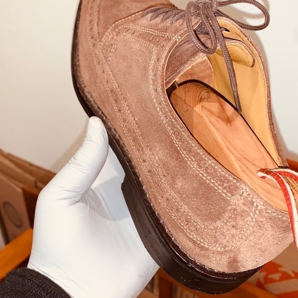 Cole Haan Wingtip Suede Oxford Shoes. - Picture 5 of 14